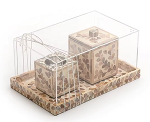 หัวเผาธูปสไตล์ตุรกีดีไซน์เนอร์สร้อยคอไข่มุกทำด้วยมือสีเขียวแบบอินเดีย - Product Image 5