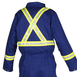 Mono de trabajo de algodón resistente al fuego para hombre con logotipo personalizado, ropa protectora de seguridad de alta calidad a precio mayorista - Product Image 6