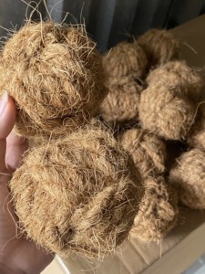 HOT NEW 2025 Articles sûrs et écologiques Corde à mâcher en boule de coco pour animaux de compagnie avec réduction du stress et aide les animaux de compagnie à aiguiser leurs dents - Product Image 6