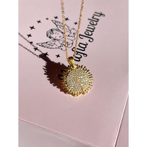 Collana da sole apribile in argento 925 Sterling