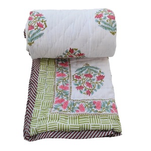 100% Organic Muslin Quilt Soft Comfortable Solid Pattern Handmade Mulmul Cotton Linen Throws Portable Prayer <b>Mat</b> Handmade India - Product Image 1