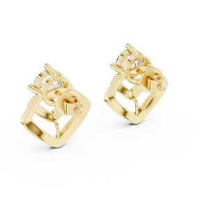 Boucles d'oreilles exclusives Moissanite en or jaune rose or blanc et argent Une collection de bijoux en gros de qualité supérieure - Product Image 3