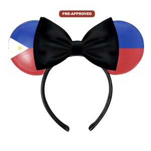 Bandeau personnalisé sur commande, conception oreilles de souris, H.E.R. Drapeau de pré-approbation des accessoires pour les Philippines - Product Image 1