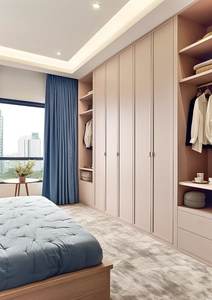 خزانة ملابس حديثة من الفولاذ المطلي باللون الوردي للنساء أثاث منزلي وفندق قائم بذاته قابل للتعديل مصمم لاستخدام غرف النوم - Product Image 3