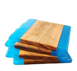 Résine époxy standard et sous-verres ronds et carrés en bois avec caboteur en résine fait main de style cadeau attrayant - Product Image 2