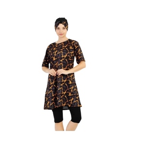 Comfortable Long Sleeve Modest Swimwear for Muslim Women <b>Full</b> Coverage Sporty Islamic Style <b>Hijab</b> Burka Quick Dry Eco-Friendly - Product Image 2
