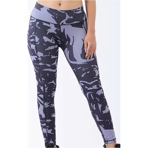 New Hot Selling Women's <b>Leggings</b> High Quality Breathable Paisley Mid Waist Custom Streetwear Eco-Friendly <b>Thick</b> Mesh Gym Wear - Product Image 6
