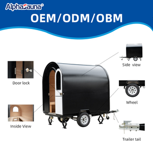 Outdoor-Sauna auf Anhänger, Schwarze Außensauna 120V, Duale Therapie Außensauna, Hersteller OEM-Lieferant - Product Image 6