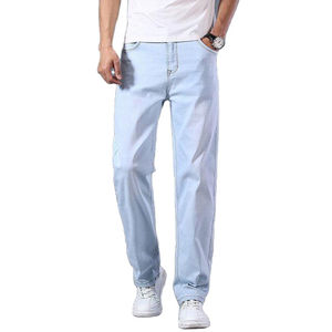 Pantalones Vaqueros Personalizados al por Mayor, 100% Algodón, Pantalones Vaqueros Elásticos y Suaves para Hombre, Color, Talla y Estilo Personalizables, OEM ODM - Product Image 1