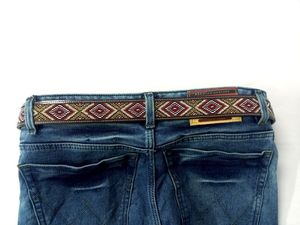 Meilleure qualité sur mesure en cuir véritable de l'Ouest perlé ceinture goujon conception fabricant exportateur inde homme femme Chandni exportations - Product Image 3