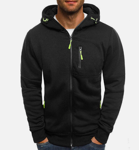 Vente en gros Sweat à capuche zippé pour homme, sweat-shirt de sport, streetwear, usine OEM/ODM - Product Image 2