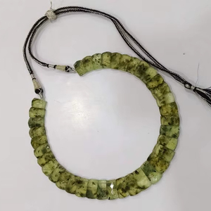 Collar de cuentas de Losa rectangular cónica de lapislázuli Natural hermoso de calidad AAA - Product Image 2