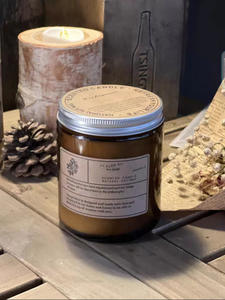 ODM/OEM grosir disesuaikan dekorasi rumah mewah kering tanaman wangi lilin kedelai lilin dengan kaca botol dan logam tutup Hadiah Set - Product Image 2