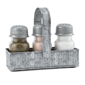 Caddy de sal y pimienta Vintage Caddy de diseñador hecho a mano de alta calidad forma personalizada Caddy de sal y pimienta al por mayor - Product Image 4