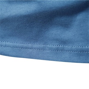 <b>Low</b> OEM Solid Color 100% Cotton Breathable Quick Dry Eco-Friendly Fleece Men's Casual O-<b>neck</b> Long Sleeve <b>T</b>-<b>shirt</b> High Quality - Product Image 4