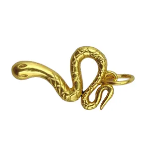 Pendentif en laiton en forme de serpent pour filles et femmes, vente en gros, meilleure qualité