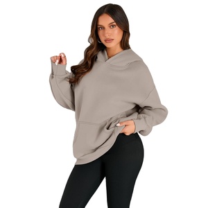 Vente en gros pulls à capuche tissu lourd femmes pull à capuche - Product Image 2