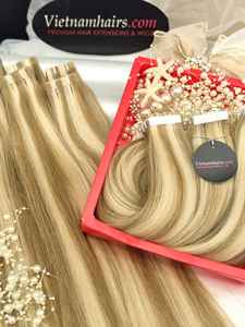 100% véritables extensions de ruban de kératine meilleure qualité pleine cuticule vague Curl Styles brut vietnamien humain Bundle Viet Nam prêt à l'exportation - Product Image 2