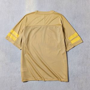 Nouveaux designs de maillots de football américain personnalisés, 100% polyester, broderie sublimée, séchage rapide, col en V, manches courtes pour - Product Image 6
