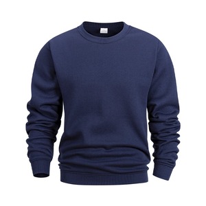 Suéter de lana merino 100% para hombre, jersey con cuello redondo, Tops de una pieza, listo para usar, suéter de Color sólido para otoño e invierno, conceptos básicos versátiles - Product Image 5