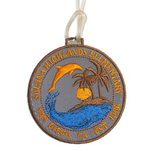 Étiquettes de bagages tissées brodées personnalisées, étiquette d'identification de bagages d'avion de voyage - Product Image 5