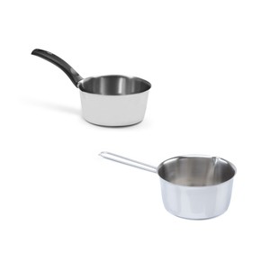 Eco-friendly Italian 14 cm Conical Casserole Stainless Steel AISI 304 18/10 1 Ply Gas Induction Ready Wired Handle Classic <strong>Set</strong> - Product Image 5