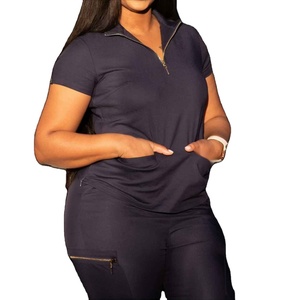 Uniforme Médico para Mujer, Estilo 2026, Sudadera con Cierre, Pantalones Deportivos Elásticos para Hospital, Venta al Por Mayor - Product Image 2