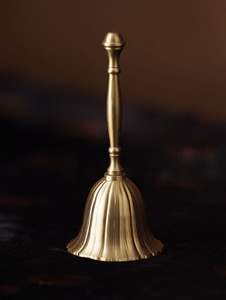 Hanshin Vente flash Grande taille 6,5 pouces Cloche de Noël en laiton à manivelle durable Multi-tailles - Product Image 3