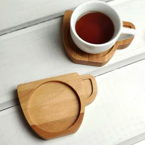 Ausgefallene Untersetzer Holzbecher Untersetzer Set für Tassen Kaffee und Tee Display Holz matten für Tisch Einzigartige Untersetzer