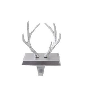 Colgador de renos para Mante Metal Silver Reno Stocking y decoración de fiesta de Navidad Crea hermosas vacaciones - Product Image 2