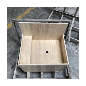 Умывальник из натурального бежевого камня - Product Image 2