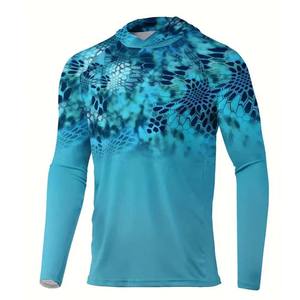 Camisa de Pesca Impermeable de Manga Larga para Adultos Unisex, Ligera, Transpirable, de Secado Rápido, Estampada, 100% Poliéster, UPF 50, Sublimada - Product Image 5