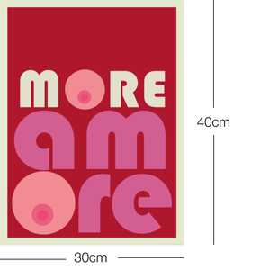 Impresión de arte abstracto moderno de More Amore - Product Image 2