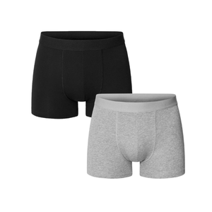 Calzoncillos bóxer para hombre al por mayor del fabricante de prendas de vestir de Vinh Hung, algodón elástico sin costuras, nailon, varios colores, logotipo de embalaje personalizado - Product Image 2