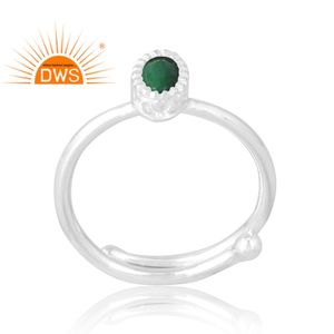 Dernière vente en argent Sterling 925 malachite naturelle bague en pierres précieuses bijoux personnalisés pour les femmes cadeau pour elle - Product Image 1