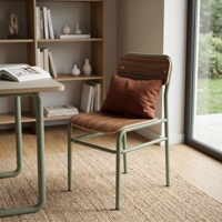 Chaise ergonomique moderne et écologique pour adultes et étudiants, réglable en hauteur, avec dossier solide, finition thermolaquée, idéale pour l'école