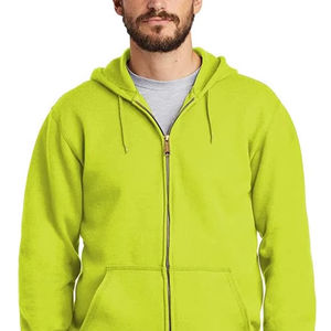 Sweat-shirts à fermeture éclair pour hommes en coton 100% tricoté, respirants, légers, manches longues, impression de logo personnalisée, broderie, écologiques - Product Image 2