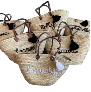 Bolso de Hombro de Paja Tejido a Mano para Mujer, Estilo Moderno, Bolso de Playa de Macramé y Ganchillo - Product Image 1