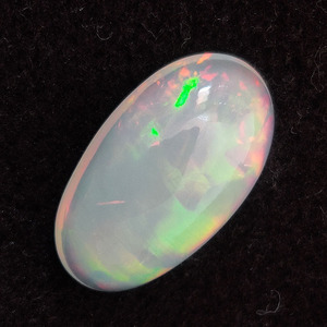 Opale éthiopienne naturelle 24x13mm cabochon ovale 15.4 cds cabine opale véritable pour bijoux plein de feu oblong blanc opale pierres précieuses cabine - Product Image 3