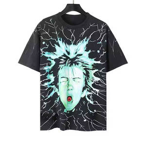 2025 nueva llegada Unisex Vintage 230gsm peso pesado Sunfaded ácido lavado Camiseta 100% algodón de alta calidad para hombres y mujeres - Product Image 2