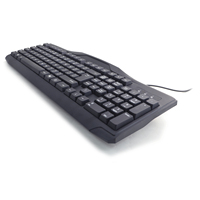 Clavier USB filaire pleine taille Digimore KB-8080 100% filaire pour PC, neuf, avec fonctionnement à membrane, plusieurs langues et résistant aux éclaboussures, noir