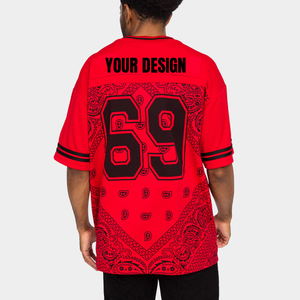 Camisetas de Fútbol Americano Personalizadas y Elegantes, Sublimadas, 100% Poliéster, Totalmente de Malla, Cuello en V, Antibacterianas, de Secado Rápido, Transpirables, Unisex - Product Image 6