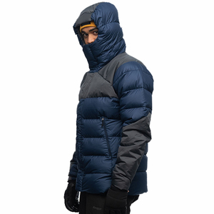 Veste matelassée légère isolée bleu marine, veste thermique en duvet pour la randonnée en hiver - Product Image 6