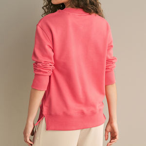 Sudadera de lana de manga larga de Invierno para mujer con logotipo personalizado/sudadera de ajuste regular para mujer con nuevo diseño a precio de venta al por mayor 2025 - Product Image 2