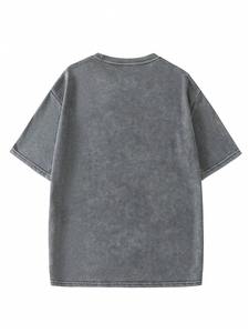 Camisas estampadas de tendencia para hombre, camiseta estampada Vintage lavada con ácido/lavada hecha con algodón suave 100% hecho en Pakistán - Product Image 2