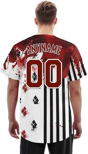 Maillot de baseball à la mode pour hommes Haut de sport décontracté de style rétro idéal pour le streetwear et les événements - Product Image 3