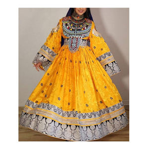 Tribal <b>Ethnic</b> Vintage <b>Dress</b> Afghan Pakistan Party Traditional Embroidered Color <b>Dress</b> Afghani <b>Dresses</b> - Product Image 5