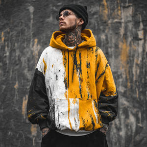 Sudadera con Capucha Oversize Personalizada con Bordado y Estampado Digital, Estilo Casual, Hombros Caídos, para Hombre, Invierno, Streetwear, Forro Polar, Resistente al Viento - Product Image 1