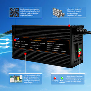 Pro-Level Durable Outdoor Waterproof Charger IP34 for Lithium Lead-Acid Electric <strong>Bike</strong> and Scooter Battery 500W - Product Image 4