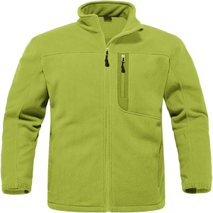 Veste polaire en polyester pour homme, chaude pour l'hiver, avec col montant et logo sur le devant, séchage rapide et respirante pour les activités de plein air - Product Image 3